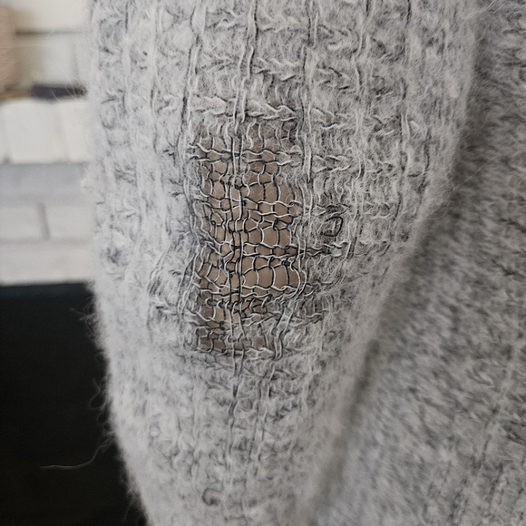 Cotelac Alpaca Wool Gray Sweater Cardigan Button Down Peru - Picture 9 of 16